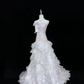 Lavender Strapless Cinched Waist Rhinestone Fitted Sexy Long Elegant Romantic Dress, Wedding Gown gh7975