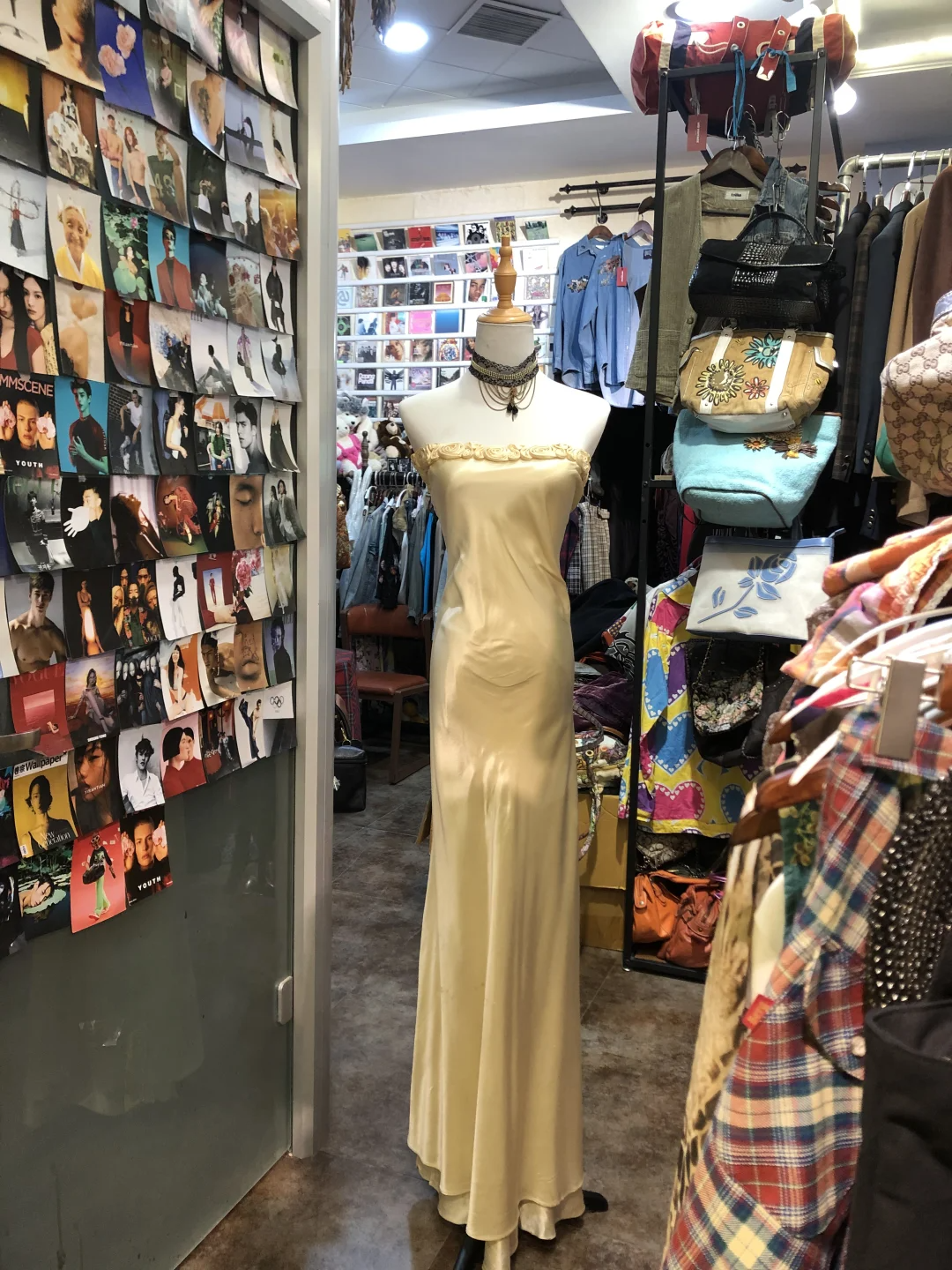 Robe de soirée longue en satin jaune à fleurs, style vintage, élégante, à bretelles, pour bal de promo, anniversaire, remise de diplôme, gh4154