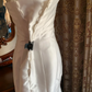 Blue Printed Classic Strapless Fitted Waist Elegant Prom Dress, Evening Ball Gown gh7288