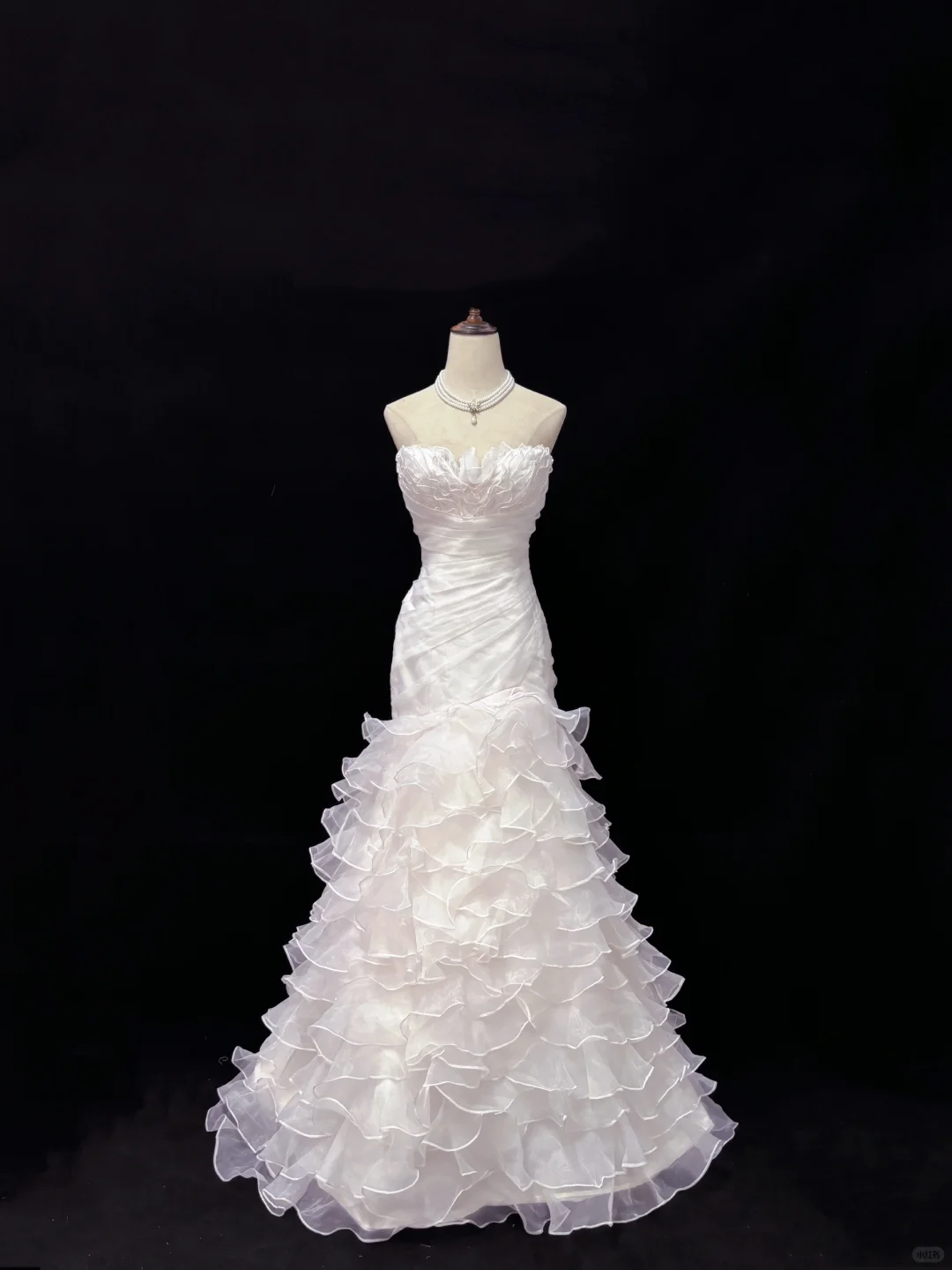 White Strapless, Cinched Waist, Slim Fit Bodycon Sexy Long Romantic Dress, Wedding Gown gh8075