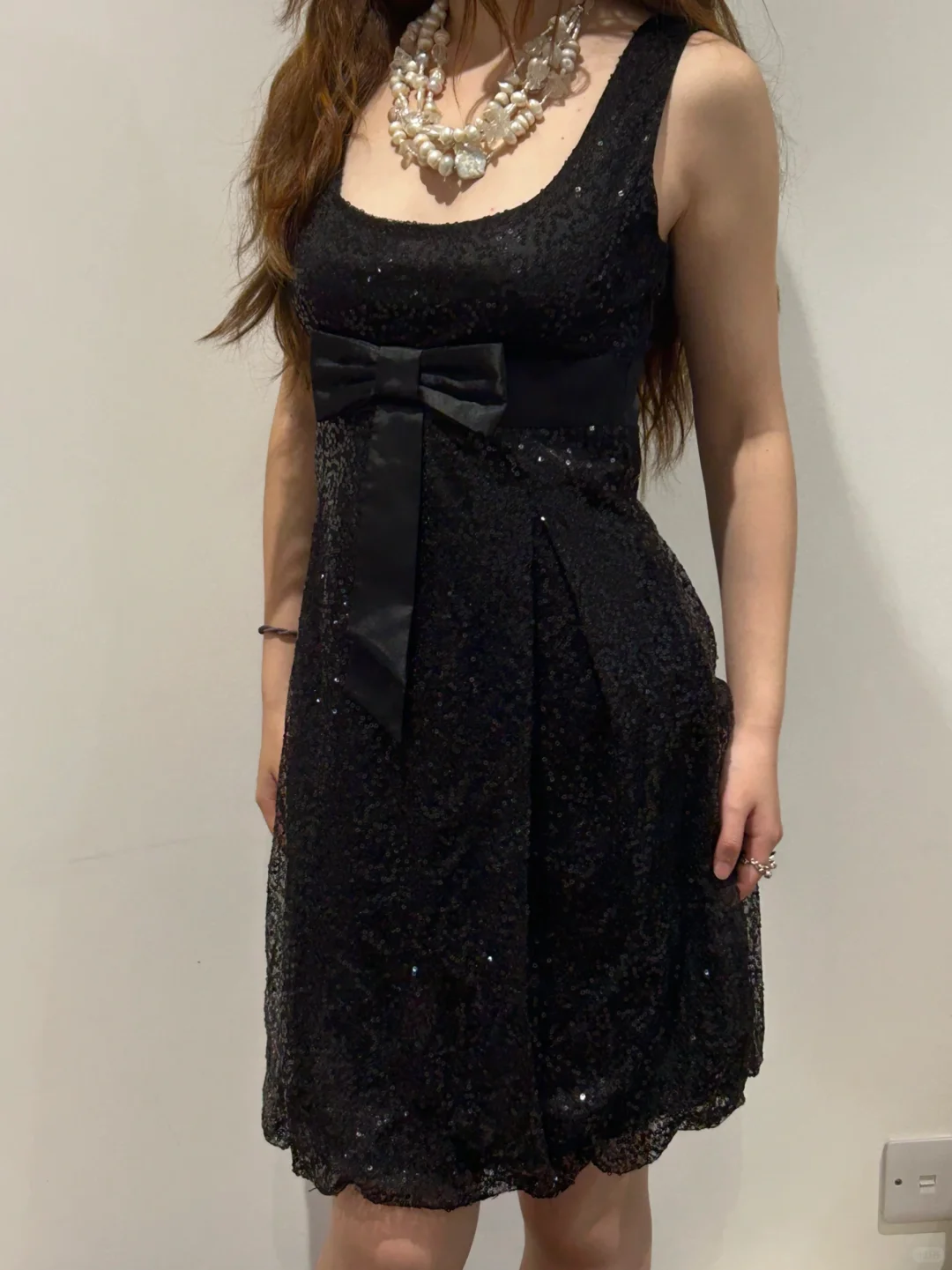Black Vintage Luxury Beaded Spaghetti Strap Fitted Waist Prom & Evening Party Dress gh8452