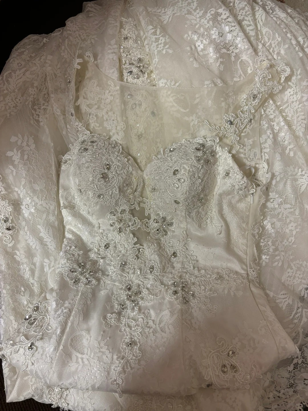 Robe de soirée élégante en tulle et dentelle blanche, dos nu, en queue de poisson, robe de mariée gh4385