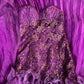 Girlhomeshops-Purple gorgeous floral exquisite beaded long satin tulle mermaid prom dress evening dress gh5353