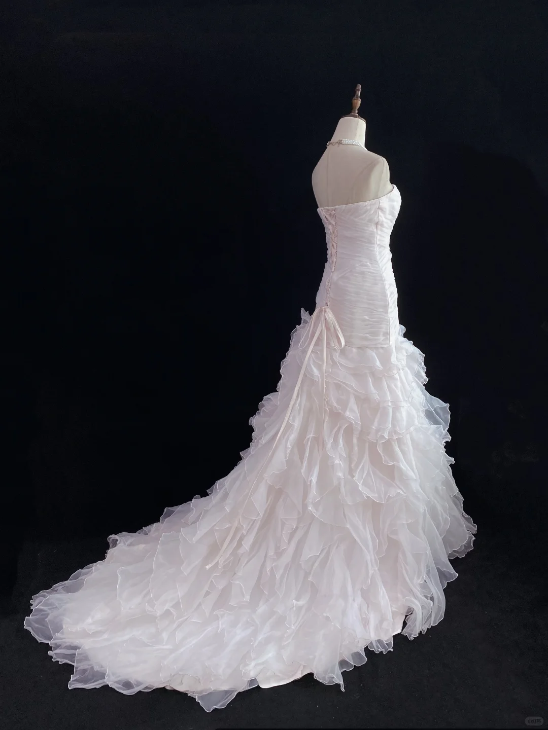 Blush Pink Strapless Sexy Long Romantic Gown, Cinched Waist & Slim Bodycon Hip Design, Wedding Dress & Bridal Gown gh8160