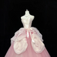 Blush Pink Girly Spaghetti Straps Cinched Waist Voluminous Tulle Skirt Long Romantic Dress, Wedding Gown gh7854