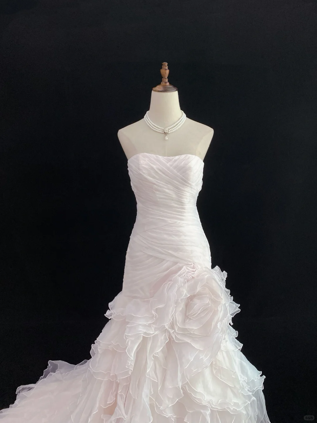 Blush Pink Strapless Sexy Long Romantic Gown, Cinched Waist & Slim Bodycon Hip Design, Wedding Dress & Bridal Gown gh8160