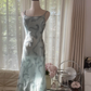 Hellblaues, wunderschönes, funkelndes, modisches, elegantes, exquisites, perlenbesetztes, langes Chiffon-Ballkleid mit Feenmotiv, Abendkleid für Geburtstage/Hochzeitsgäste/Urlaubspartys, Ballkleid, Valentinstags-Date-Kleid, gh4036