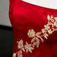 Girlhomeshops -Red floral applique long satin prom dress evening gown party dress gh5113