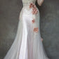 Pink Beaded Gorgeous Long Lace Tulle Mermaid Slim Ball Gown Evening Dress Party Dress gh4706