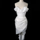 White homecoming dress short stylish Tulle prom dress evening dress birthday dress gh4473