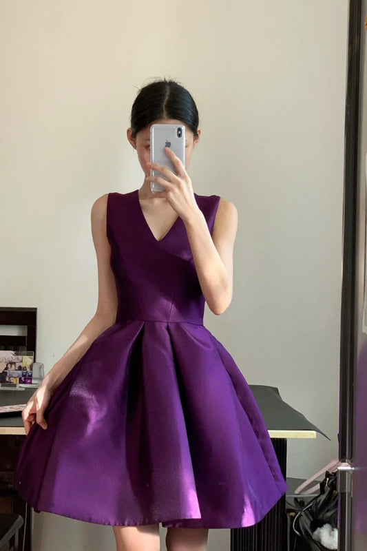 Kurzes, modisches Partykleid aus Satin gh6640