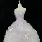 Lavender Ombre Strapless Rhinestone Cinched Waist Voluminous Skirt Long Romantic Dress, Wedding Gown gh7953