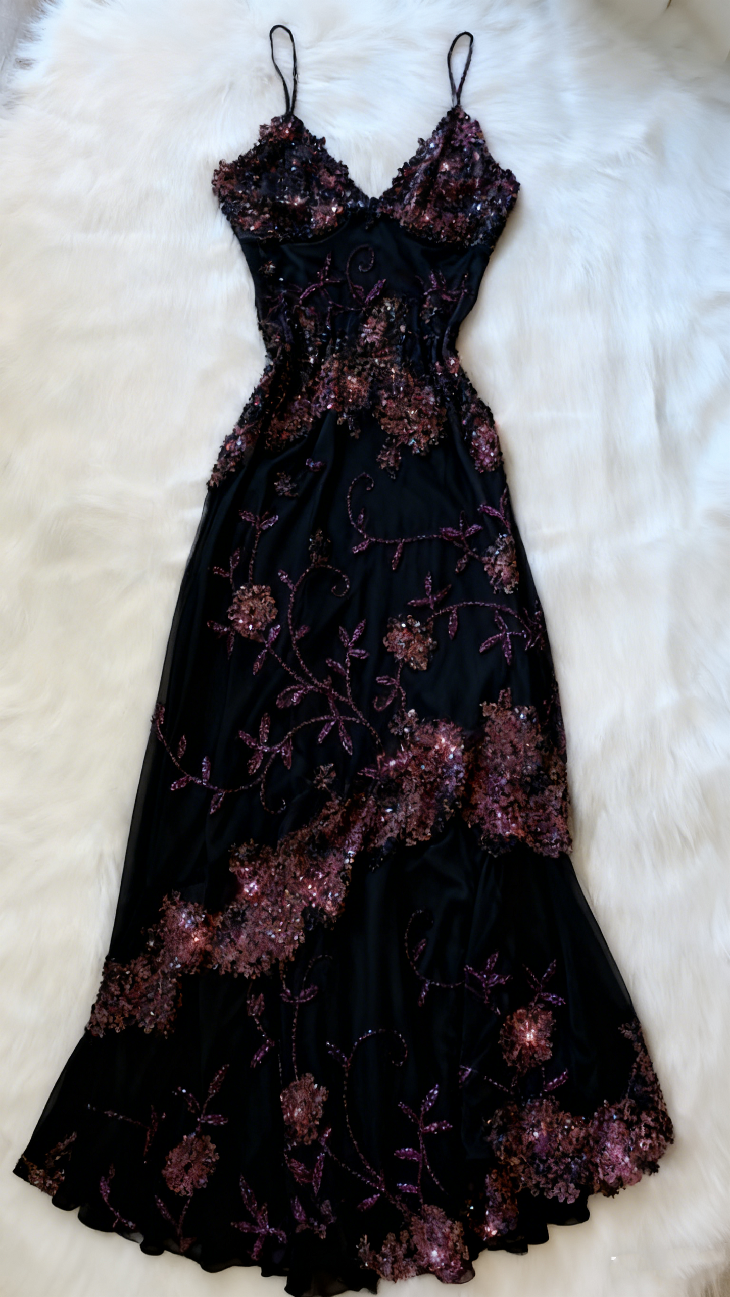 Rosa Mode Exquisite Perlen Spaghetti Strap A-Linie Spitze Bodenlangen Elegante Ballkleid Abendkleid gh3168