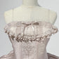 Girlhomeshops-Pink Sweet Formal Princess Satin Short Homecoming Dress Birthday Party Dress gh5348