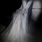 girlhomeshops--White gorgeous exquisite beaded long princess tulle prom dress ball gown gh5694