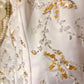 White and yellow exquisite bead decoration long satin ball dress evening dress wedding dress gh4509