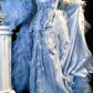 Elegantes, langes Abendkleid im Retro-Stil, Meerjungfrauen-Prinzessinnen-Maximalismus gh6846