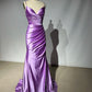 Pink Purple Simple Elegant Sweetheart Neck Spaghetti Straps Long Satin Floor Length Ball Gown Evening Dress Party Dress gh4136