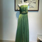 Green elegant fashion long satin Prom dresses evening dress birthday party dress gh4945