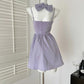 Purple Bow Homecoming Dress Short Satin Prom Dress Evening Dress Birthday Party Dress gh4559