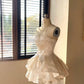 girlhomeshops-Strapless exquisite lace princess homecoming dress tulle gh5741