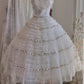 girlhomeshops--White Exquisite Pearl Cake, Medium Length Princess Homecoming Dress, Banquet Dress, Birthday Party Dress gh5676