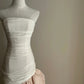 Weiß Rosa Modische Elegante Lange Tüll Ballkleid Abendkleid Partykleid Brautkleid gh4173