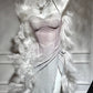 Pink silver shiny fashion modern gradient long satin elegant ball gown evening dress dinner dress gh4731