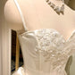 Girlhomeshops-White bow short satin tulle homecoming dress birthday party dress eighth grade dress gh5292
