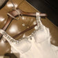 Girlhomeshops-White short satin princess homecoming dress birthday party dress eighth grade dress gh5295