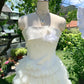Girlhomeshops-White sweet long chiffon ball gown homecoming dress birthday party dress gh5048
