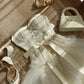 Viral Trend! Cream Satin Tie-Waist Dress Date Night Fairy Gown gh7002