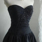 Black Vintage Cute Elegant Exquisite Sweetheart Neckline Pleated Short Princess Taffeta Homecoming Dress Prom Dress Evening Dress Party Dress gh4167