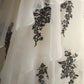 Black Swan Lace Floral Long Tulle Princess Ball Gown Evening Gown Wedding Dress gh4324