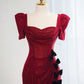 Rotes wunderschönes glänzendes langes bodenlanges Ballkleid mit Pailletten, Abendkleid, Abschlusskleid, gh4551