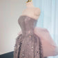Silber wunderschöne glänzende rosa Schleife lange bodenlange Pailletten Ballkleid Abendkleid Abschlusskleid gh4552