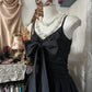 Robe de soirée courte noire, élégante et simple, style rétro, robe de bal d'anniversaire, gh4775