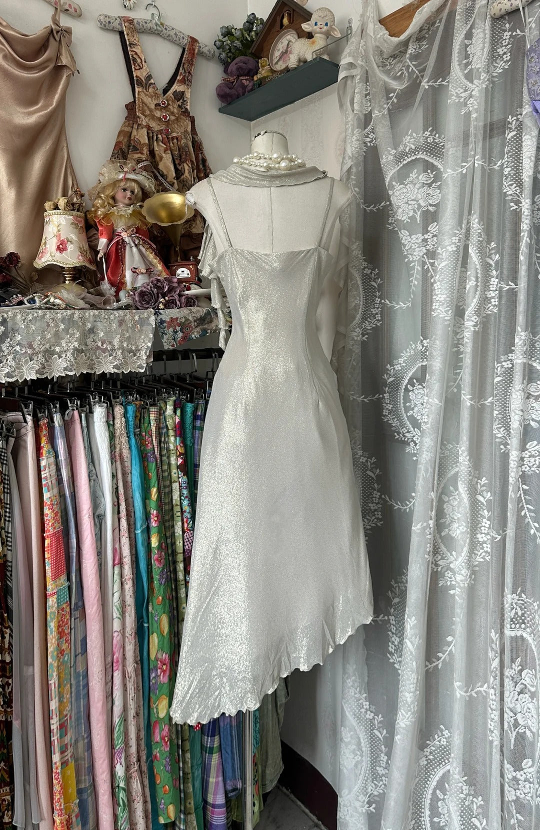 Girlhomeshops-Robe de soirée longue et élégante, argentée, à la mode, gh5188