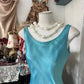 Girlhomeshops-Blue vintage long chiffon homecoming dress birthday dress party dress gh5227