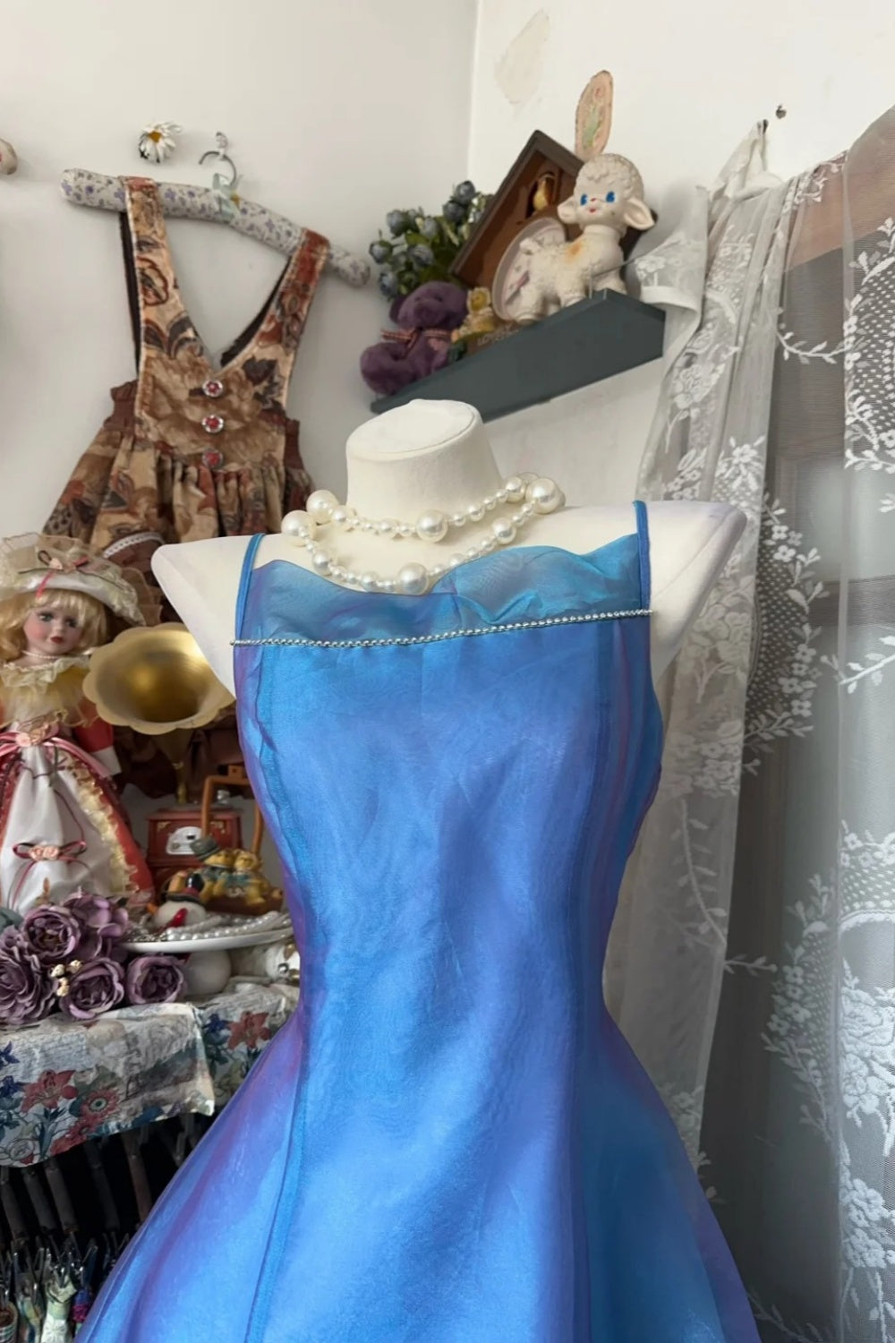 girlhomeshops-Vintage dress, NEW dress, long dress gh6130