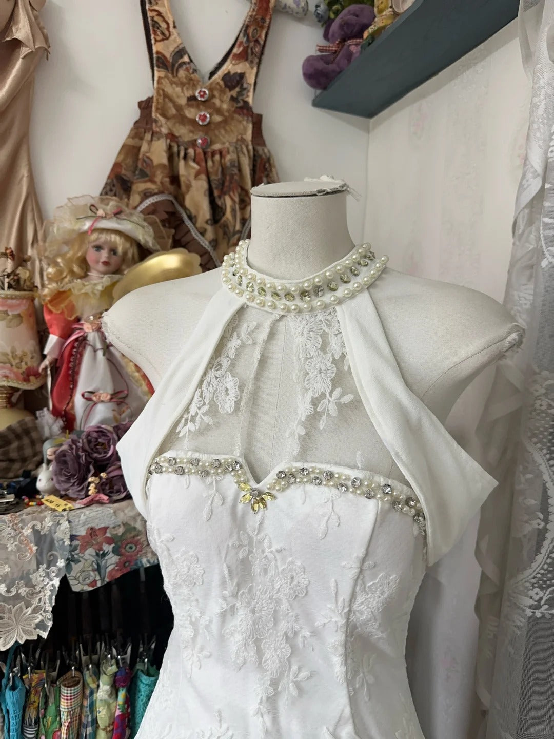 Girlhomeshops - Robe de bal de promo courte, sexy et ornée de bretelles, en dentelle et perles, modèle gh5192