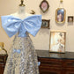 Blaues glänzendes silbernes süßes, süßes langes Pailletten-Ballkleid, Abendkleid, Abschlussballkleid, Geburtstagskleid, gh4243
