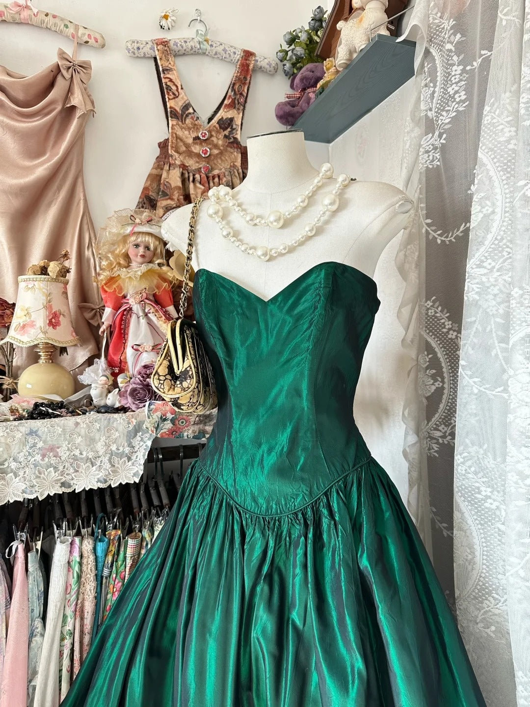 Retro-Kleid, exquisites langes Abendkleid gh6686