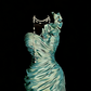 Mint Green One-Shoulder Ruffled Ruched Satin Gown gh7096