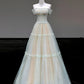Girlhomeshops-Mint green elegant lace long tulle prom dress evening dress party dress gh5124