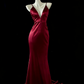 Weißes Meerjungfrau-Kleid, elegant, lang, Satin, Ballkleid, Abendkleid, Partykleid, gh4474