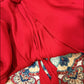 Robe de soirée longue en satin et tulle à fleurs rouges, robe de bal, robe de fête d'anniversaire, gh4414