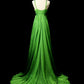 girlhomeshops-Fairy - Like Forest Green Crystal Floral Evening Dress gh5848