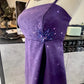 Girlhomeshops-Purple exquisite beaded long satin prom dress gh5426