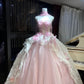Une robe de princesse féérique ! Une robe girly 🌸 Une robe de fée rose à fleurs qui déborde de charme féminin gh6731